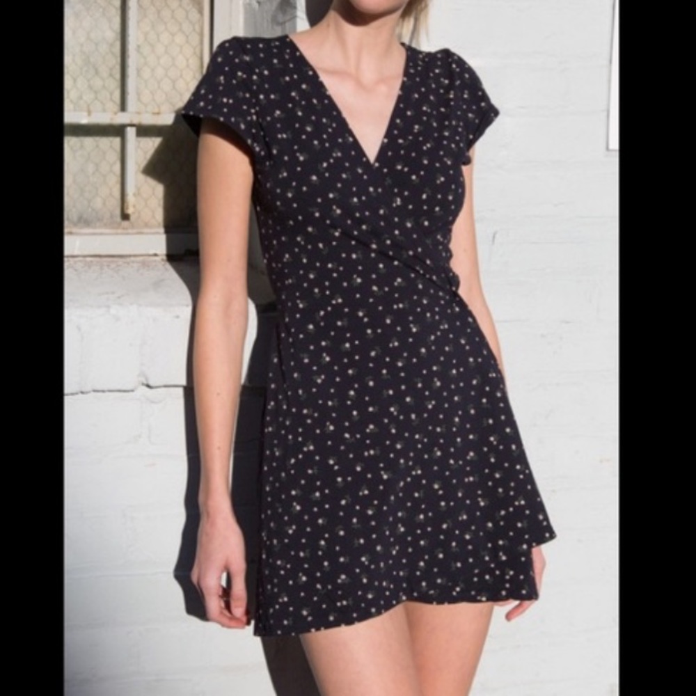 Brandy Melville Navy Blue Robbie Dress Gem